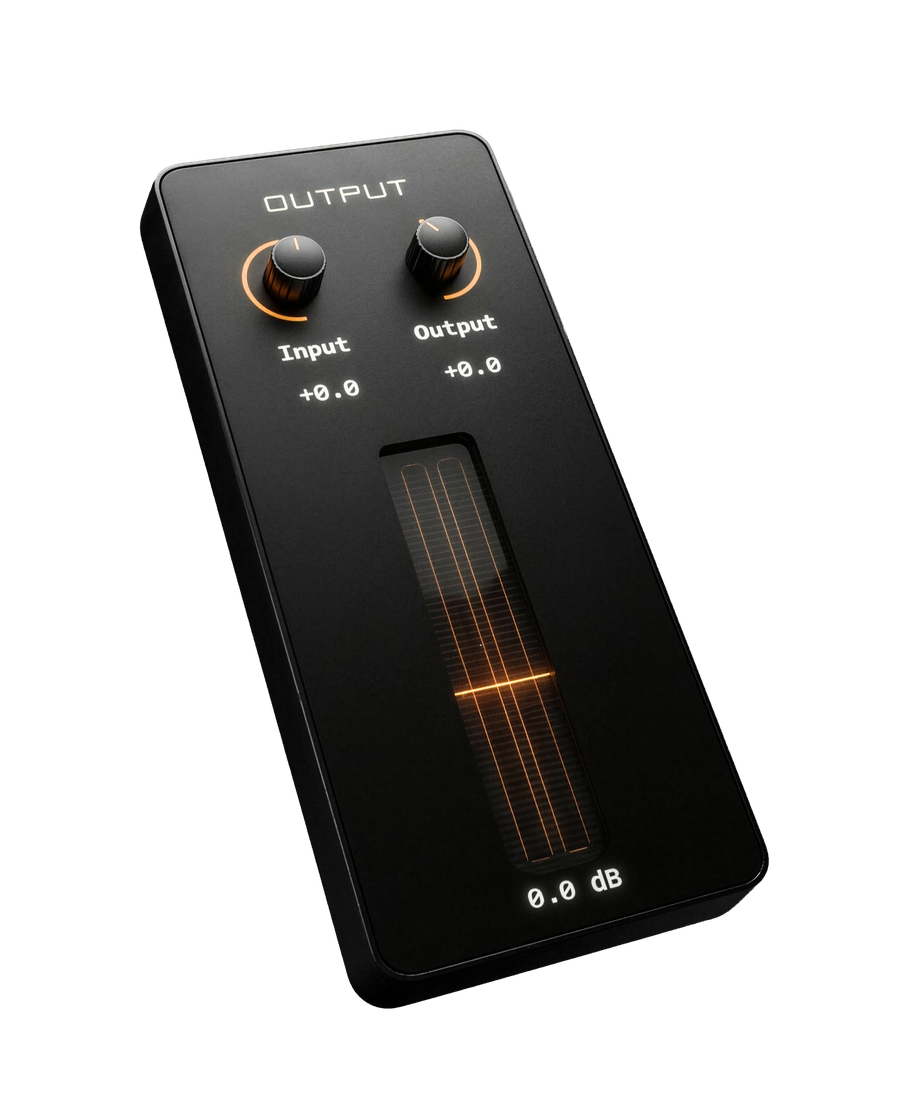 Output section in Creative Dist 2.0 with Input, Output and L/R meter